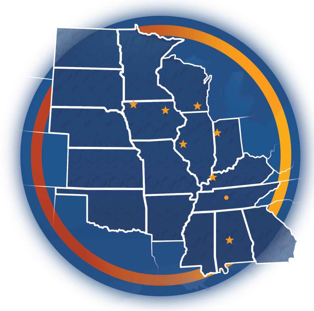 Timewell Territory Sales Map