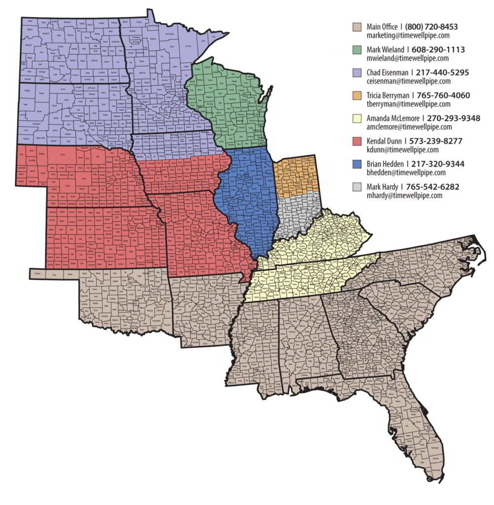 Timewell Ag Rep Map